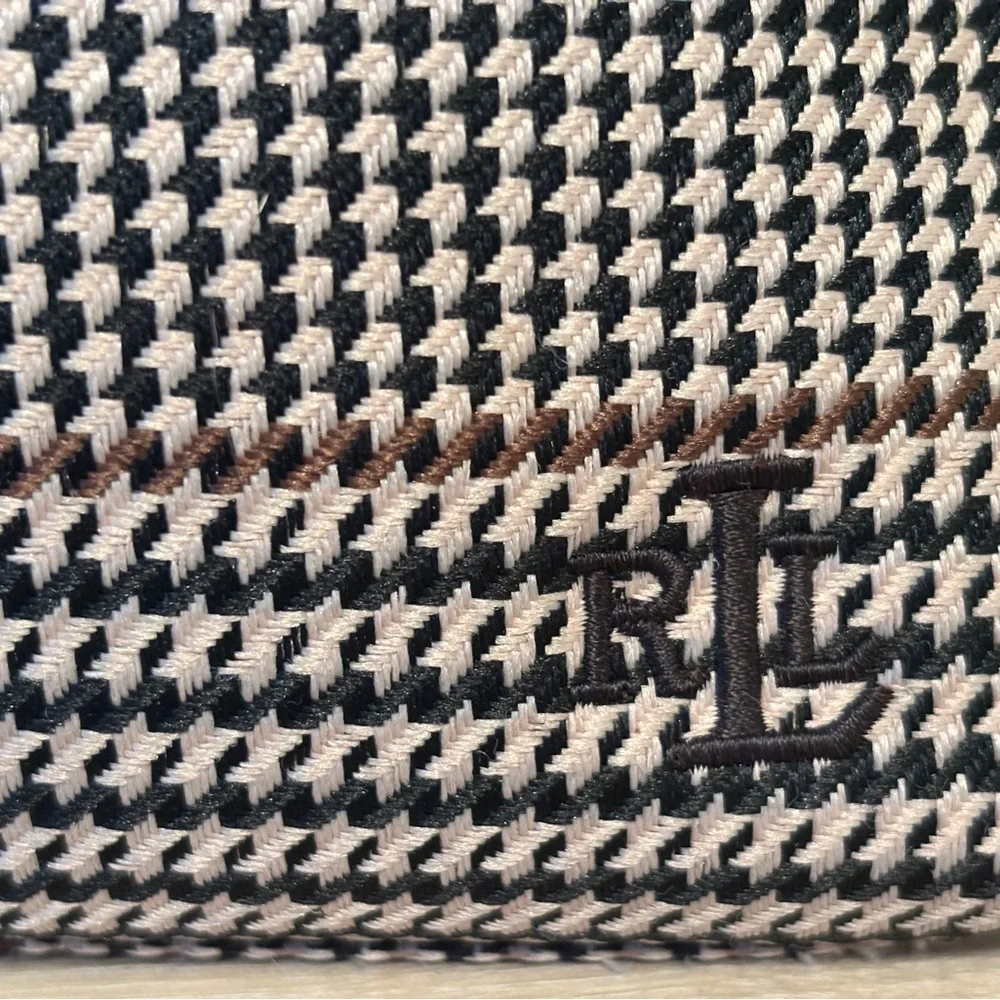 Lauren by Ralph Lauren Brown Cream Tweed / Herringbone Shoulder Bag